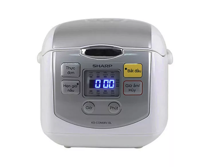 Nồi cơm điện tử Sharp KS-COM08V-SL 0.72 lít