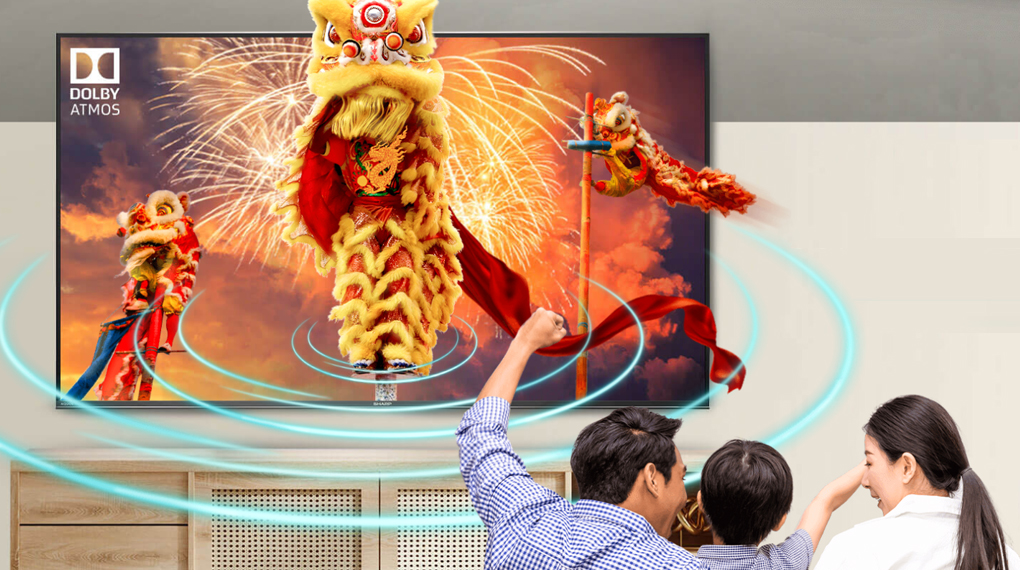 Android Tivi Sharp 4K 55 inch 4T-C55EK2X - Công nghệ âm thanh