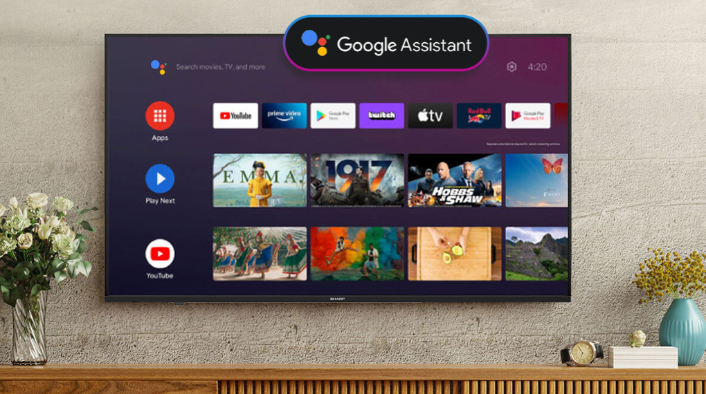 Android Tivi Sharp 4K 55 inch 4T-C55EK2X - Tiện ích