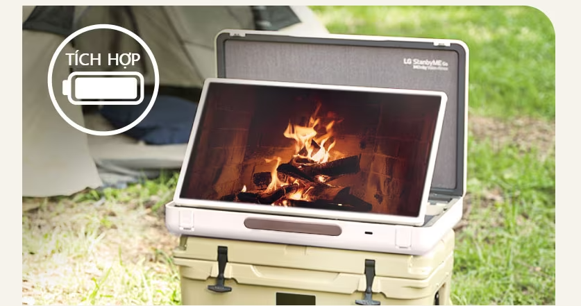 Tivi xách tay LG StanbyME Go 27LX5QKNA 27 inch không dây, tích hợp pin 3h , Hàng chính hãng