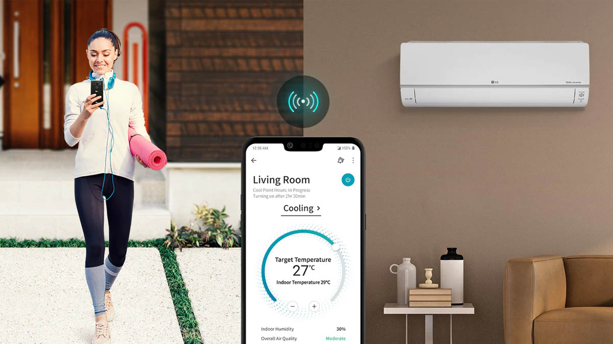Máy lạnh LG Inverter 1.5 HP V13APIUV được tích hợp Wifi tiện lợi