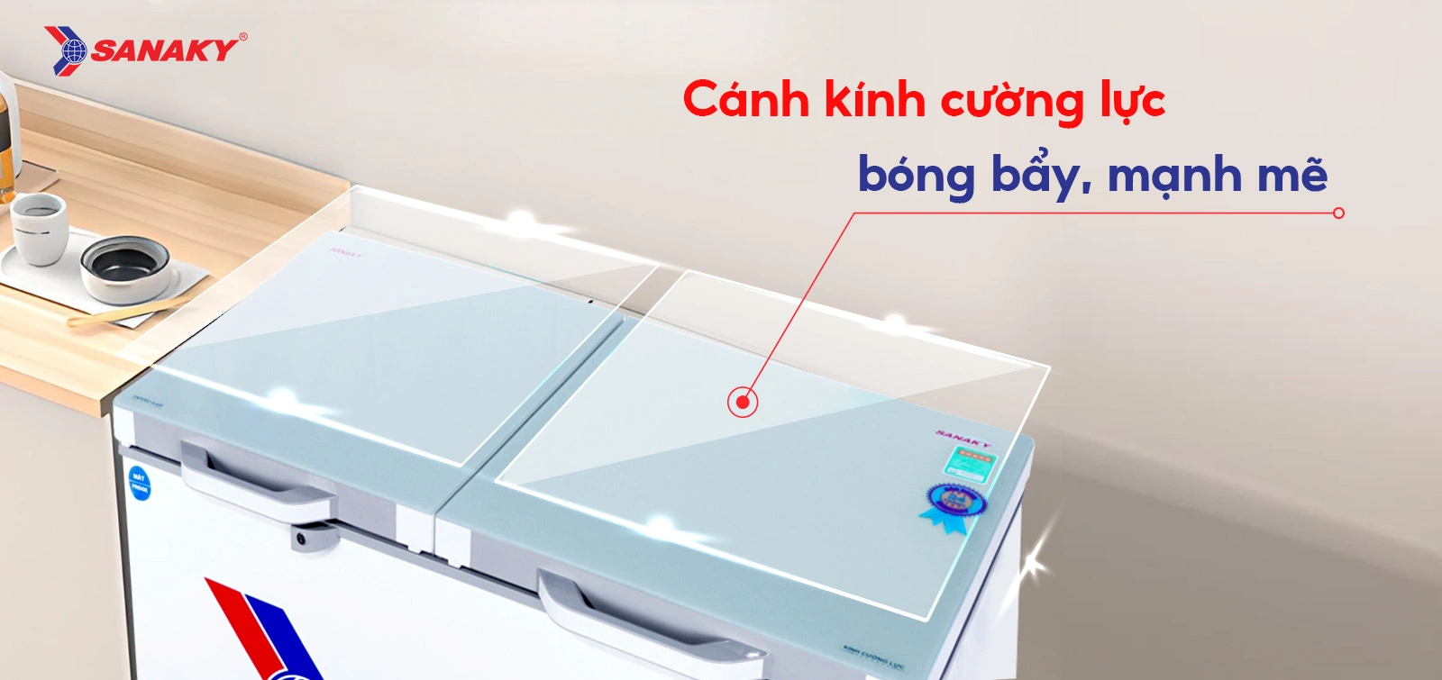 Cánh kính cường lực bóng bẩy mạnh mẽ