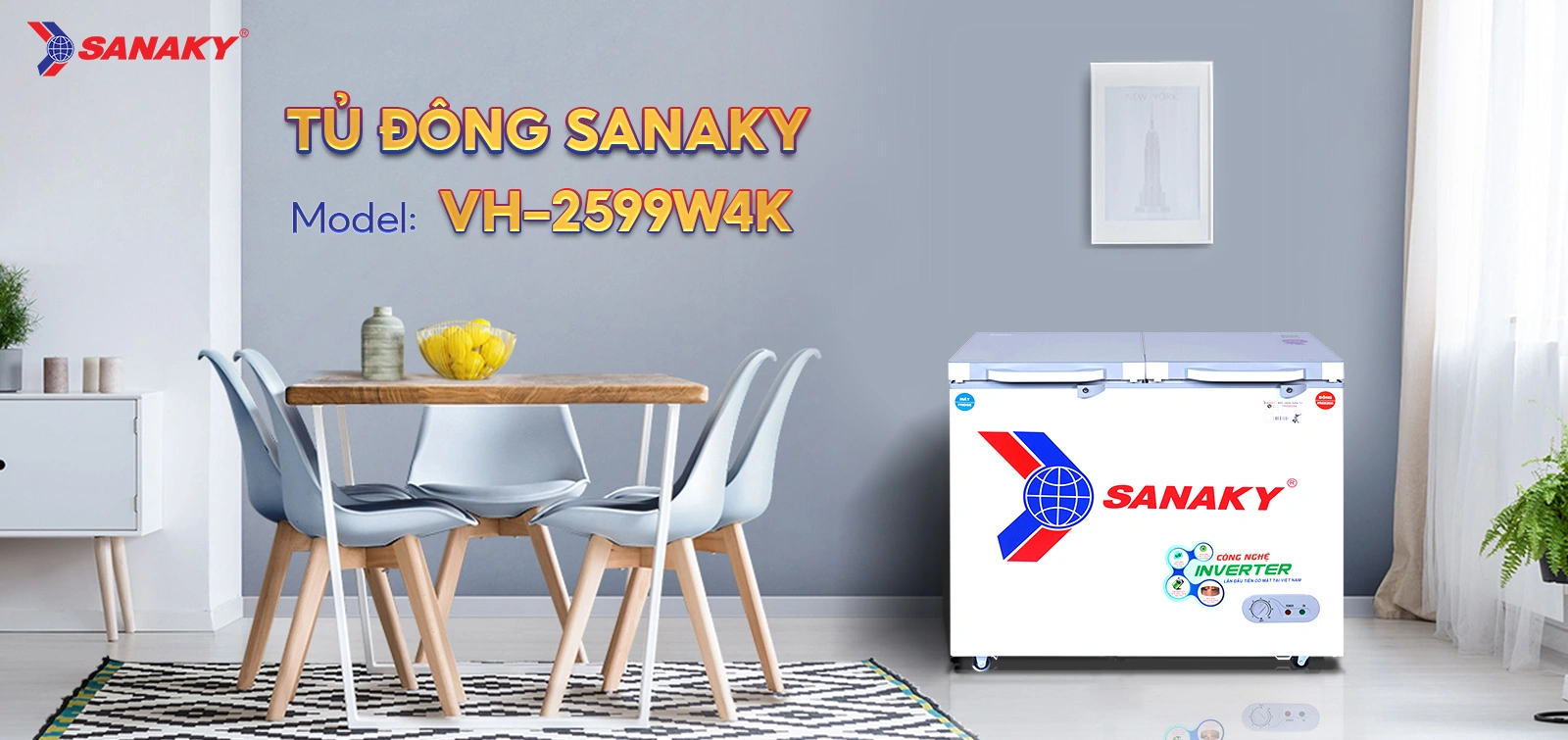 Tủ Đông Sanaky VH-2599W4K