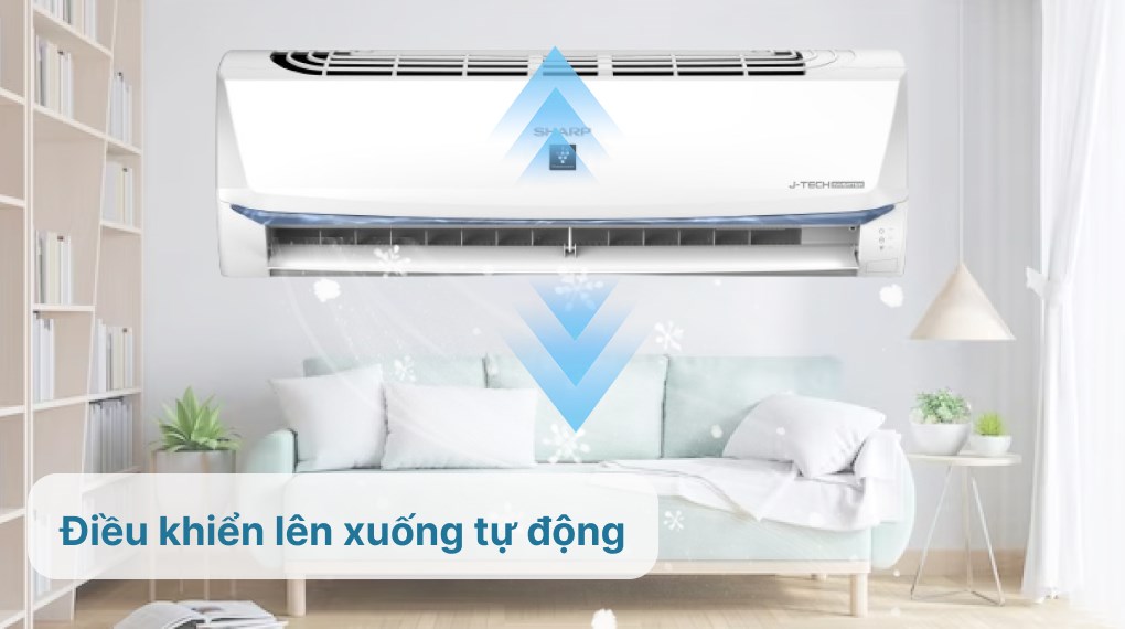 Máy lạnh Sharp Inverter 2 HP AH-XP18BSW - Cơ chế thổi gió