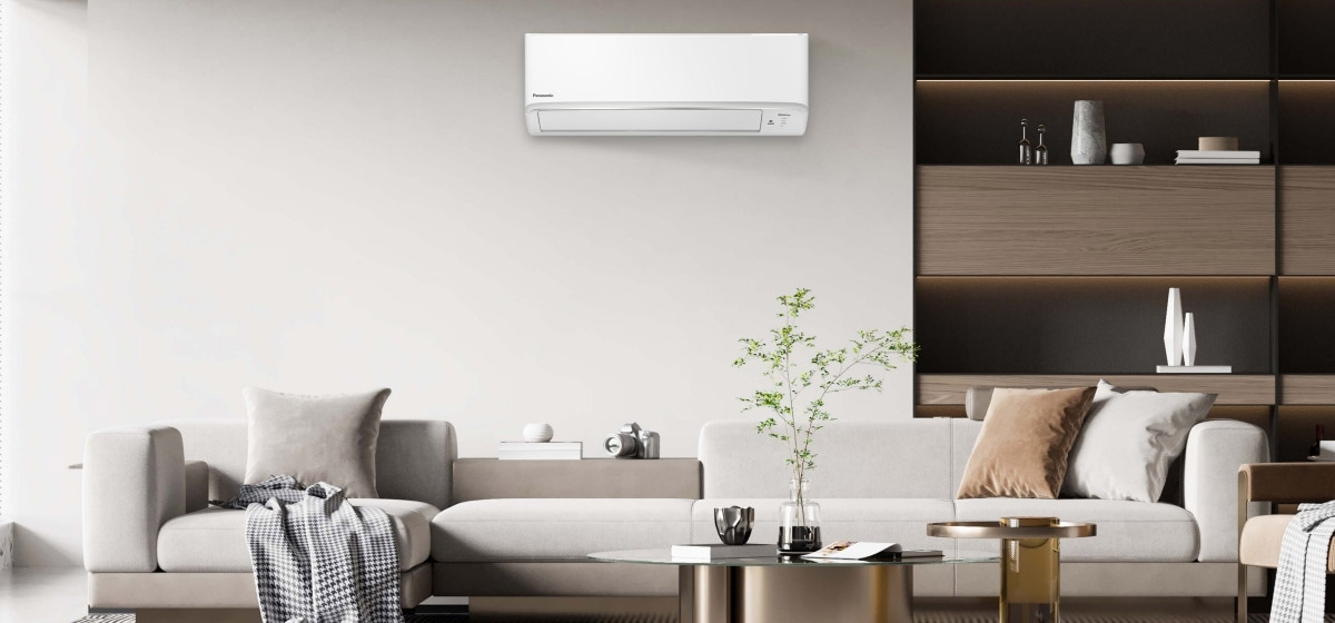 Máy Lạnh Panasonic Inverter 1.5 Hp CU/CS-PU12AKH-8 có thiết kế hiện đại