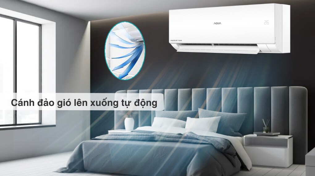 Máy lạnh AQUA Inverter 1 HP AQA-RUV10XAW2 - Cơ chế thổi gió