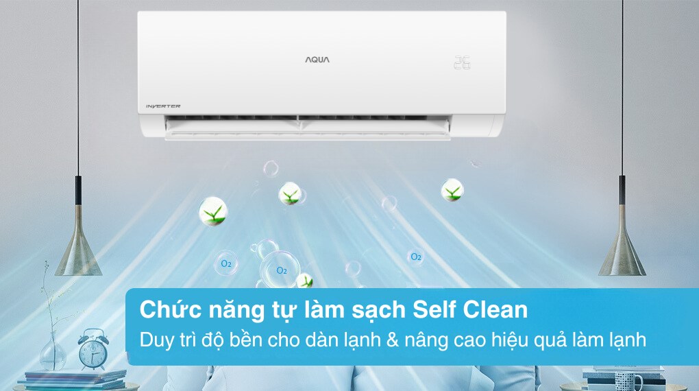 Máy lạnh AQUA Inverter 1 HP AQA-RUV10XAW2 - Tiện ích