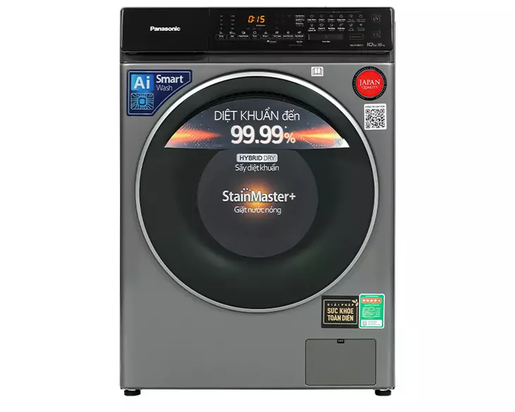 Máy giặt sấy Panasonic 9/6 kg NA-S96FC1LVT