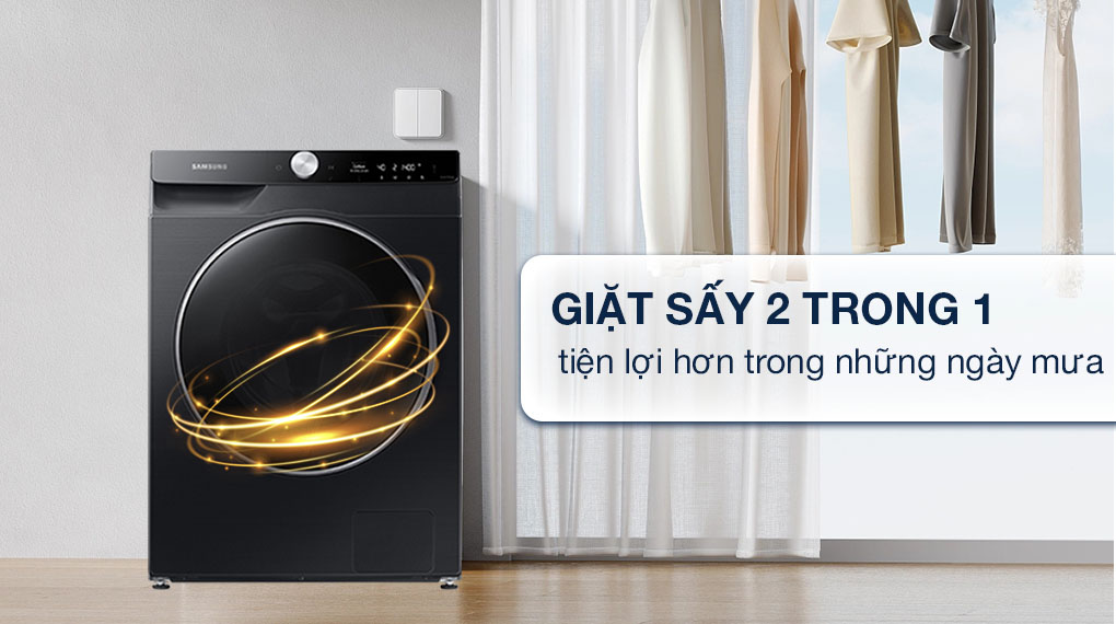 Máy giặt sấy Samsung WD14TP44DSB/SV