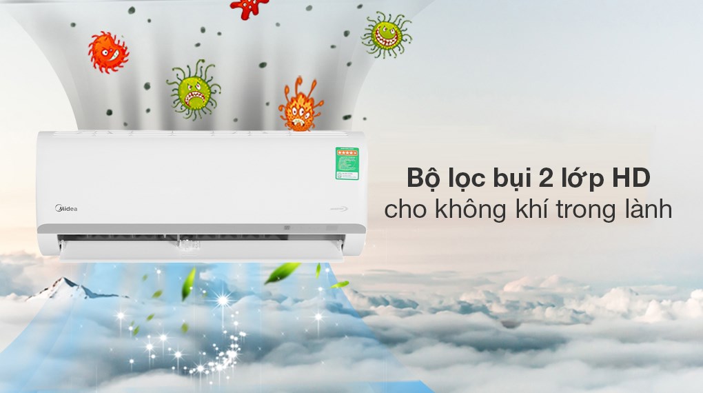 Máy lạnh Midea Inverter 1 HP MAFA-09CDN8 - Khả năng lọc không khí