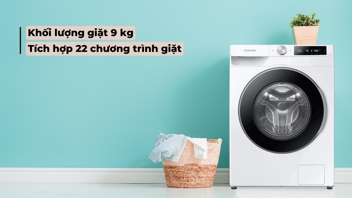Khối lượng giặt lớn kèm với chương trình giặt vô cùng đa dạng
