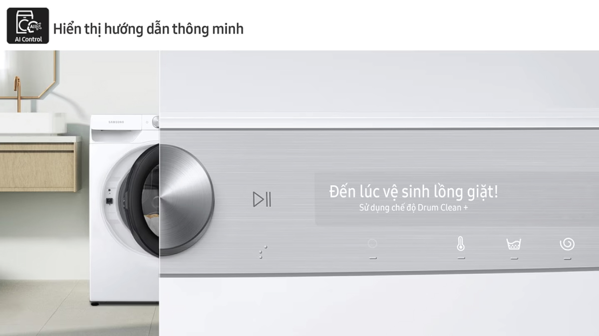 Bảng điều khiển thông minh tự đề xuất chương trình giặt