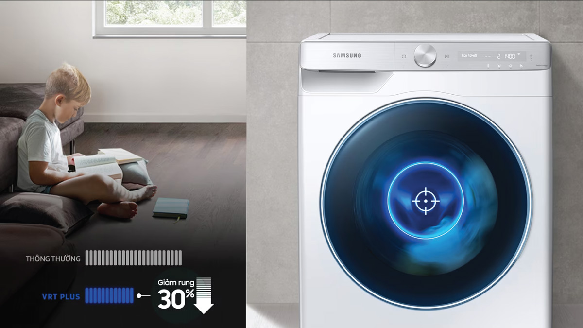 Công nghệ VRT Plus giúp giảm rung ồn đáng kể