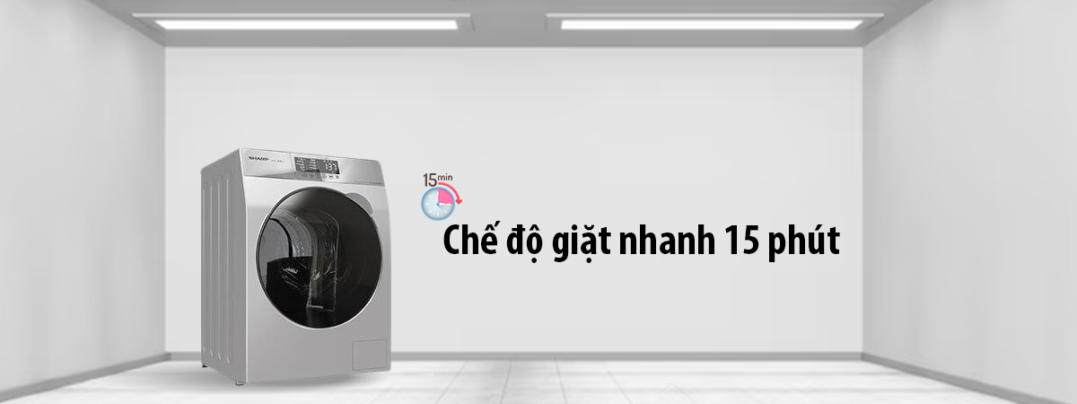Chế độ giặt nhanh 15 phút