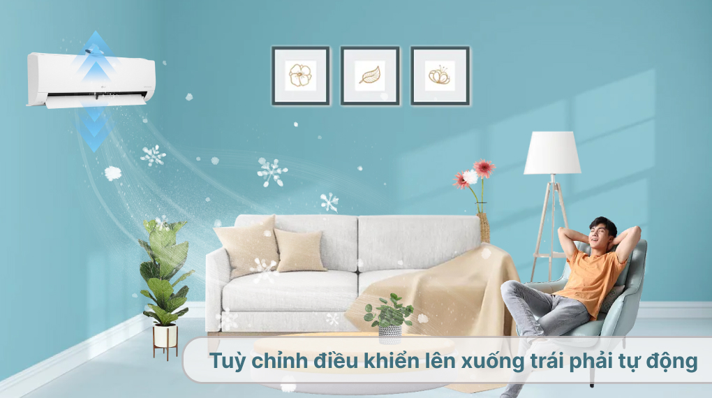 Máy lạnh LG Inverter 1 HP V10APFP - Cơ chế thổi gió