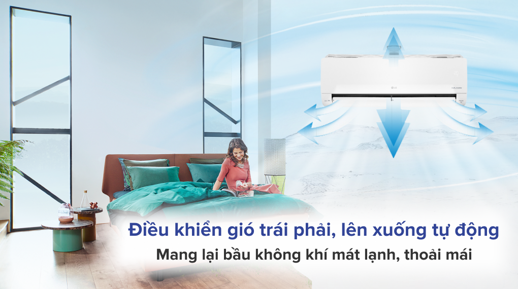 Máy lạnh LG Inverter 1.5 HP V13APFP - Cơ chế thổi gió