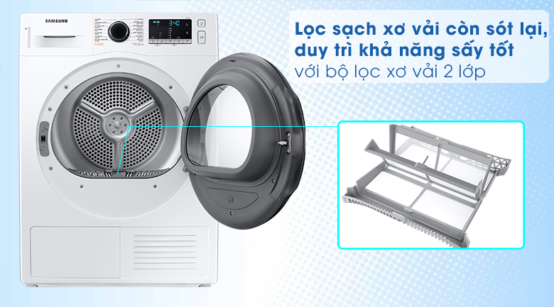 Máy sấy Samsung 9kg DV90TA240AE/SV - Bộ lọc