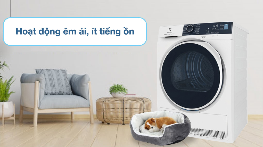 Máy sấy bơm nhiệt Electrolux UltimateCare 8 kg EDH804H5WB - Động cơ