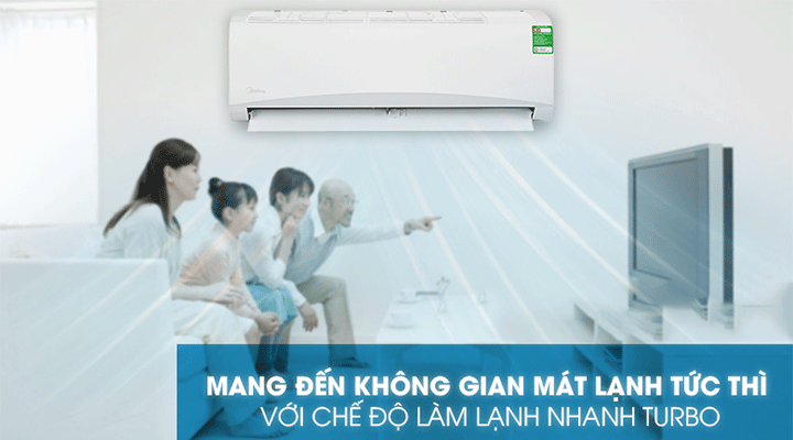 Điều hòa Midea 12000btu 1 chiều MSAFII-13CRN8