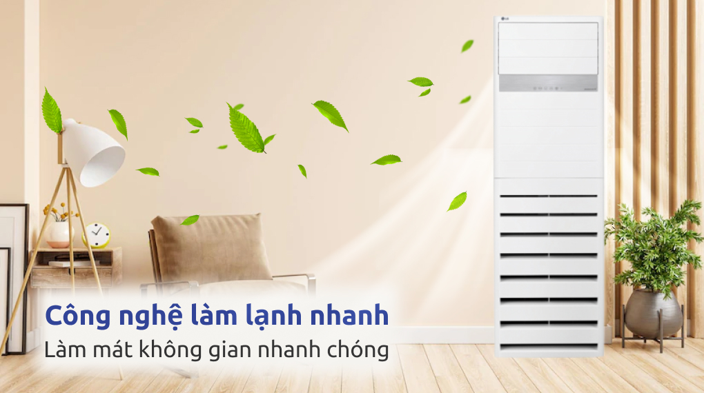 Máy lạnh tủ đứng LG Inverter 5 HP ZPNQ48LT3A0 - Công nghệ làm lạnh nhanh