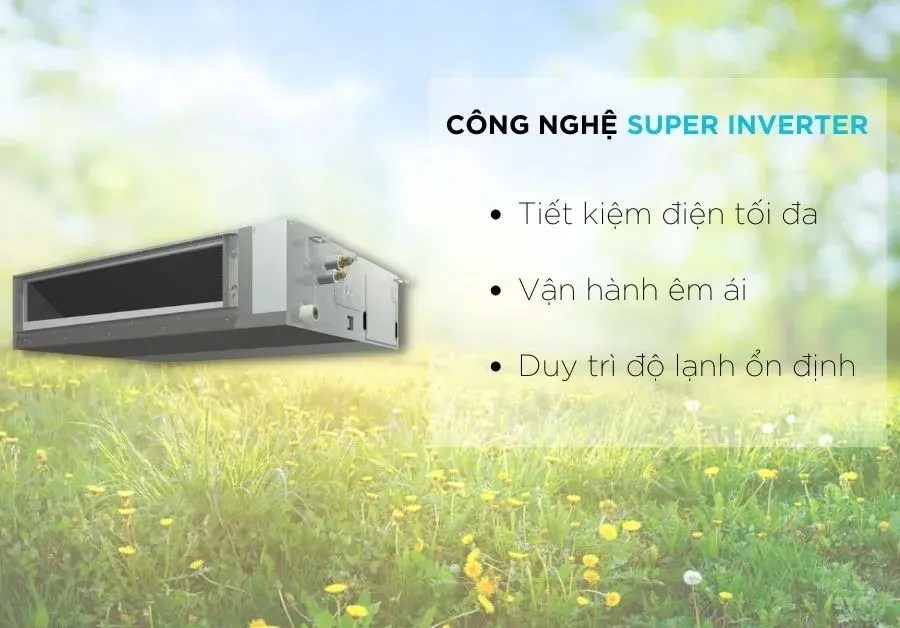 máy lạnh daikin giấu trần ống gió -inverter 1.5hp fbfc40dvm9/rzfc40dvm +brc4c66