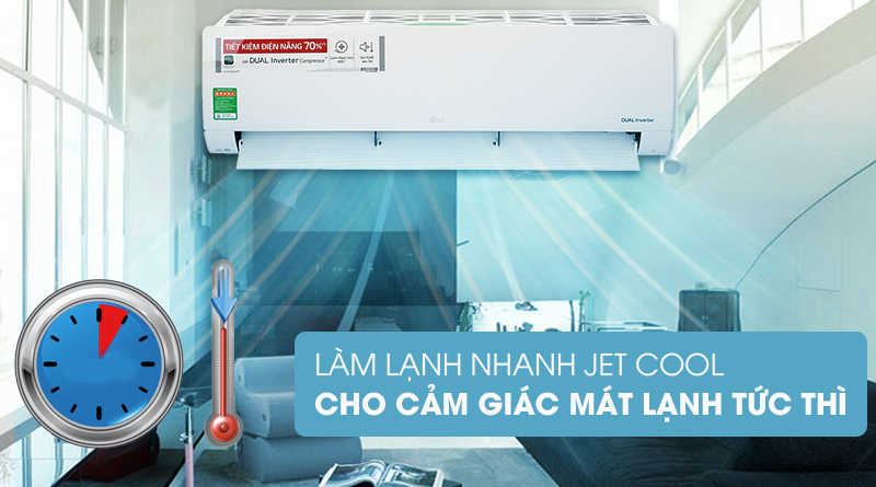 Máy lạnh LG V24ENF1 - làm lạnh nhanh