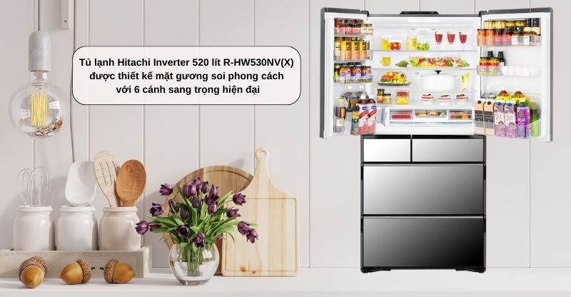 Tủ lạnh có thiết kế hiện đại, sang trọng 
