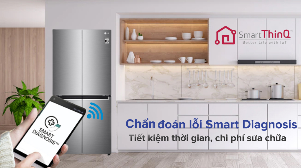 Tủ lạnh LG Inverter 530 lít GR-B53PS - Tiện ích