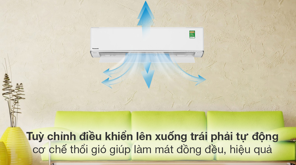 Máy lạnh Panasonic Inverter 2.5 HP CU/CS-XU24ZKH-8 - Cơ chế thổi gió