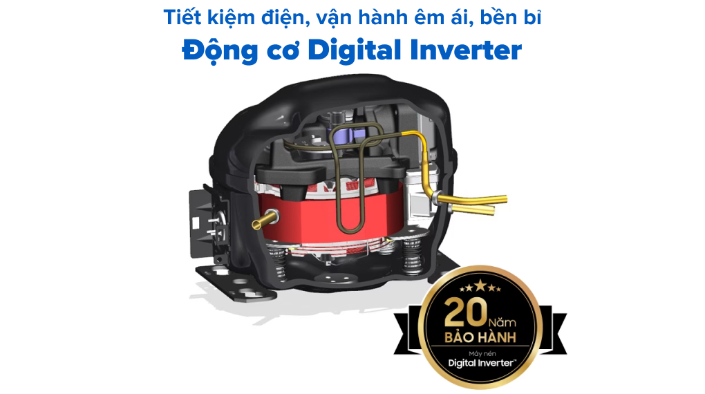 Tủ lạnh Samsung Inverter 348 lít RT35CG5424B1SV - Công nghệ tiết kiệm điện
