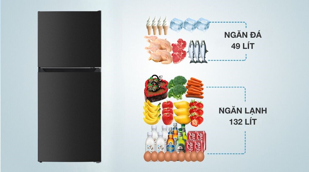 Tủ lạnh Sharp Inverter 181 lít SJ-X198V-DG - Dung tích sử dụng