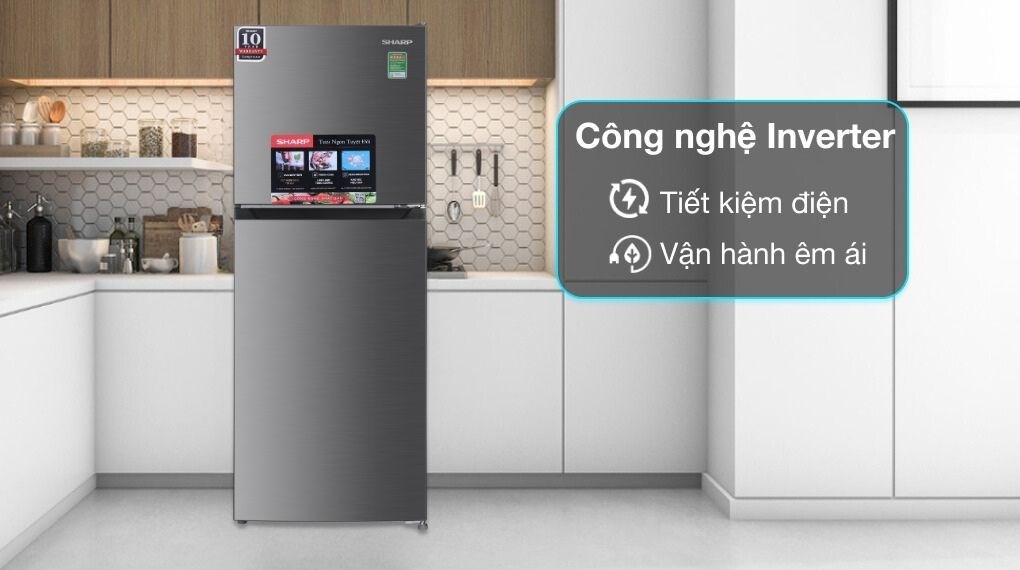 Tủ lạnh Sharp Inverter 197 lít SJ-X215V-SL - Công nghệ tiết kiệm điện