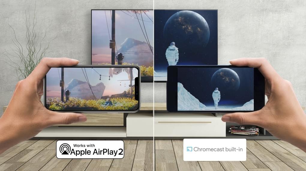 Chiếu hình từ điện thoại lên tivi - Google Tivi Sony 4K 55 inch KD-55X85L