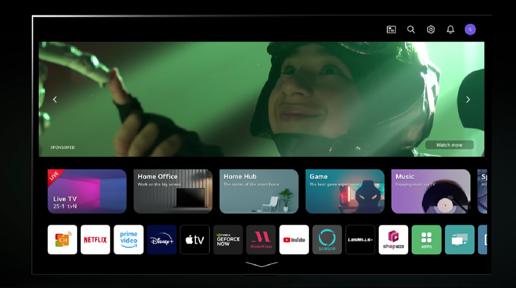 Smart Tivi QNED LG 4K 75 inch 75QNED80SRA - Hệ điều hành