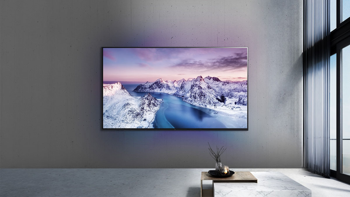 Tivi LG 55UR8050PSB khi treo tường