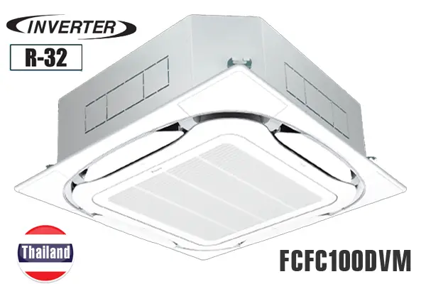 Máy lạnh âm trần Daikin FCFC100DVM / RZFC100EVM + BRC2E61 + BYCQ125EAF