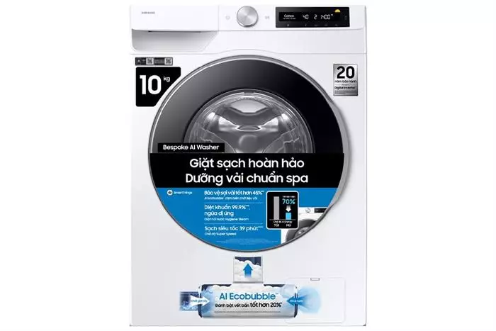 Máy giặt Samsung AI EcoBubble Inverter 10 kg WW10DG6U34LESV
